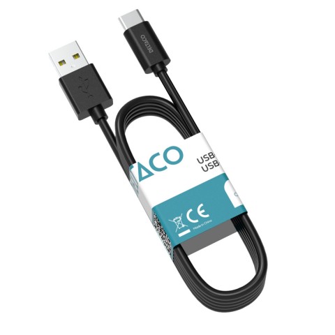 DELTACO USB A - USB C cable, 1 m, Black, GNG-USBC1MB