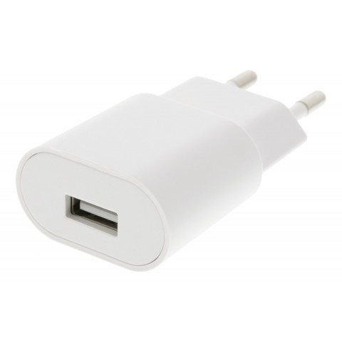 DELTACO USB Wall Charger, 1A, 100V/240V, white, GNG-WALL1AW