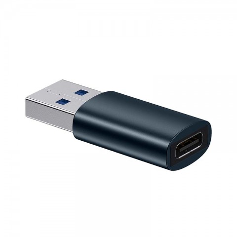 Baseus Ingenuity Μετατροπέας USB-A male σε USB-C female Μπλε ZJJQ000103