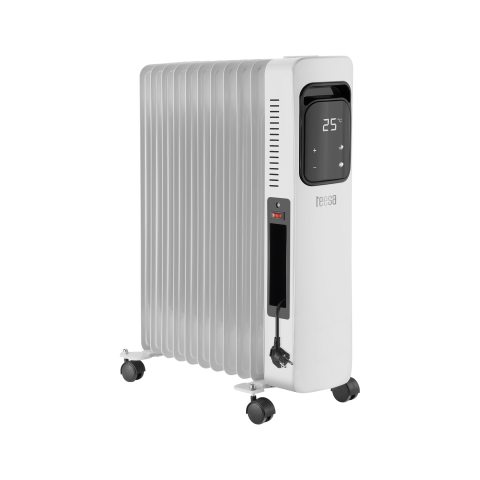 Teesa Ηλεκτρική Θερμάστρα Λαδιού 11 φέτες 2500W με οθόνη LCD και Τηλεχειριστήριο Λευκή TSA8034