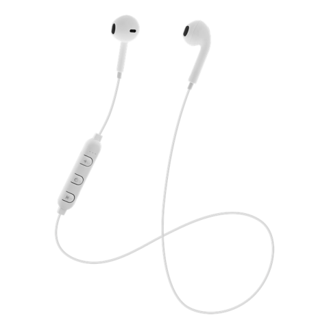 STREETZ Ακουστικά Ψείρες Semi-in-ear BT με Μικρόφωνο και Πλήκτρα Ελέγχου Λευκά HL-BT300