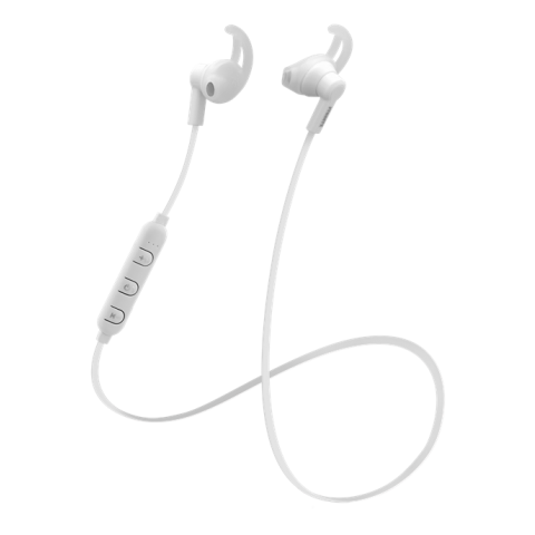 STREETZ Ακουστικά Ψείρες Stay-in-ear BT με Μικρόφωνο και Πλήκτρα Ελέγχου Λευκά HL-BT304