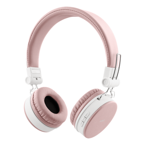 STREETZ Ακουστικά Κεφαλής Αναδιπλούμενα BT headset 3.5 mm Ροζ HL-BT402