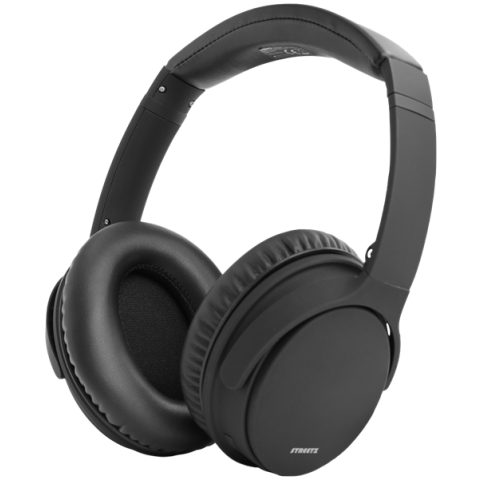 STREETZ Ακουστικά Κεφαλής Bluetooth noise cancelling Μικρόφωνο Μαύρο HL-BT404