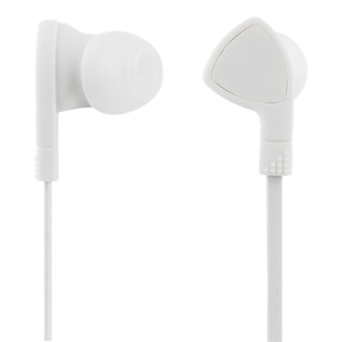 STREETZ Ακουστικά Ψείρες in-ear 3.5mm με Μικρόφωνο Λευκά HL-W103