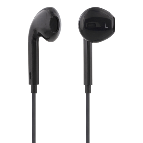 STREETZ  Ακουστικά Ψείρες Ψείρες 3.5mm με Μικρόφωνο Μαύρο HL-W106