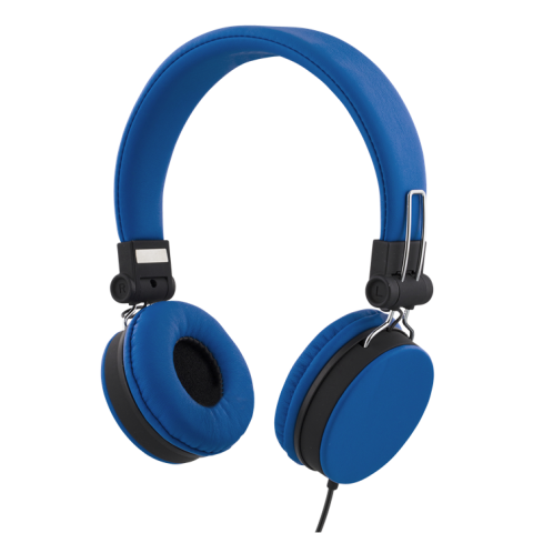 STREETZ Ακουστικά Κεφαλής με Μικρόφωνο 3.5mm 1,5m Μπλε HL-W201