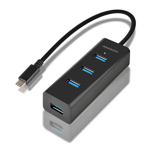 Axagon 4x USB3.0 Charging Hub, MicroUSB Charging Connector, Type-C HUE-S2C