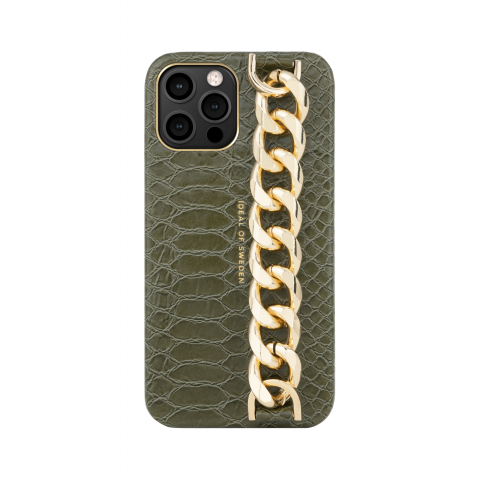 IDEAL OF SWEDEN Statement Case Chain Handle iPhone 12 Pro Max Green Snake IDSCAW20-2067-226