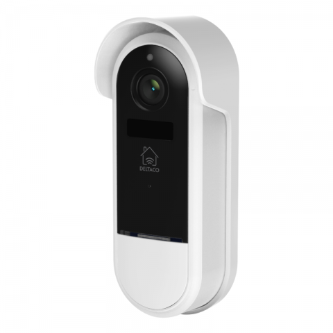 Deltaco Smart Home Κουδούνι Πόρτας με Κάμερα door bell with camera WiFi IP44 2MP IR black SH-DB02