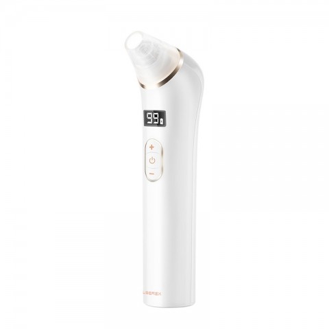 Liberex Συσκευή Καθαρισμού Προσώπου Blackhead Remover Pore Vacuum with 4 Tips 5 Intensity Levels LED Indicator - Άσπρο CP007910