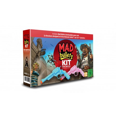 Maxx Tech Παιχνίδι Mad Bullets για Nintendo Switch με 2x Revolver Αξεσουάρ για Χειριστήρια Joy-Con MXT-MADBULLETSKIT