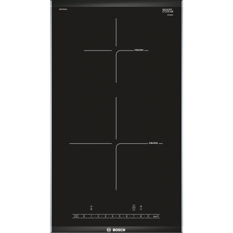Bosch Επαγωγική Εστία Αυτόνομη Domino 30.6x52.7cm Μαύρη PIB375FB1E