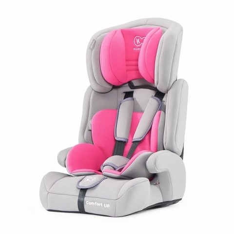 Kinderkraft Καθισματάκι Αυτοκινήτου Booster Comfort Up 9-36 kg Γκρι Ροζ KKCMFRTUPPNK00