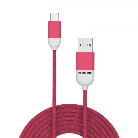 Pantone Micro-usb Cable Pink 1 5 MT PT-MC001-5P