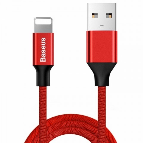 Baseus Καλώδιο Φόρτισης Yiven USB to Lightning Cable 8-pin 1.8m 2A – Κόκκινο (CALYW-A09)
