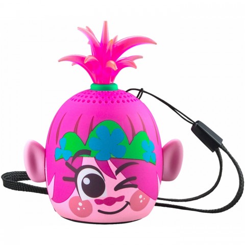 eKids Trolls World Tour Φορητό ηχείο Bluetooth για παιδιά με λουράκι καρπού (Ροζ/Μωβ)
