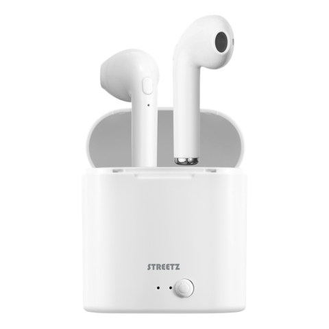 STREETZ True Wireless Grand Ακουστικά Ψείρες Λευκό TWS-0008