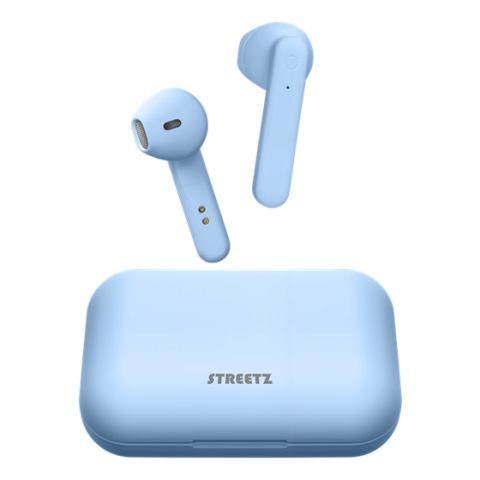 STREETZ True Wireless Stereo Ακουστικά Ψείρες Μπλε TWS-1107