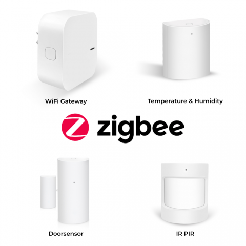 Hihome Zigbee Smart Kit Ανιχνευτών/Αισθητήρων + WiFi Gateway WZB-KIT