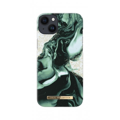 IDEAL OF SWEDEN Θήκη Fashion iPhone 14 Plus Golden Olive Marble IDFCAW21-I2267-320